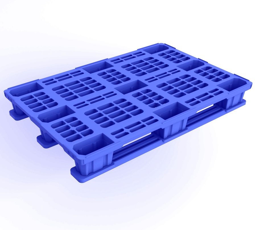 Export plastic pallet NP4-3R - 120x80cm